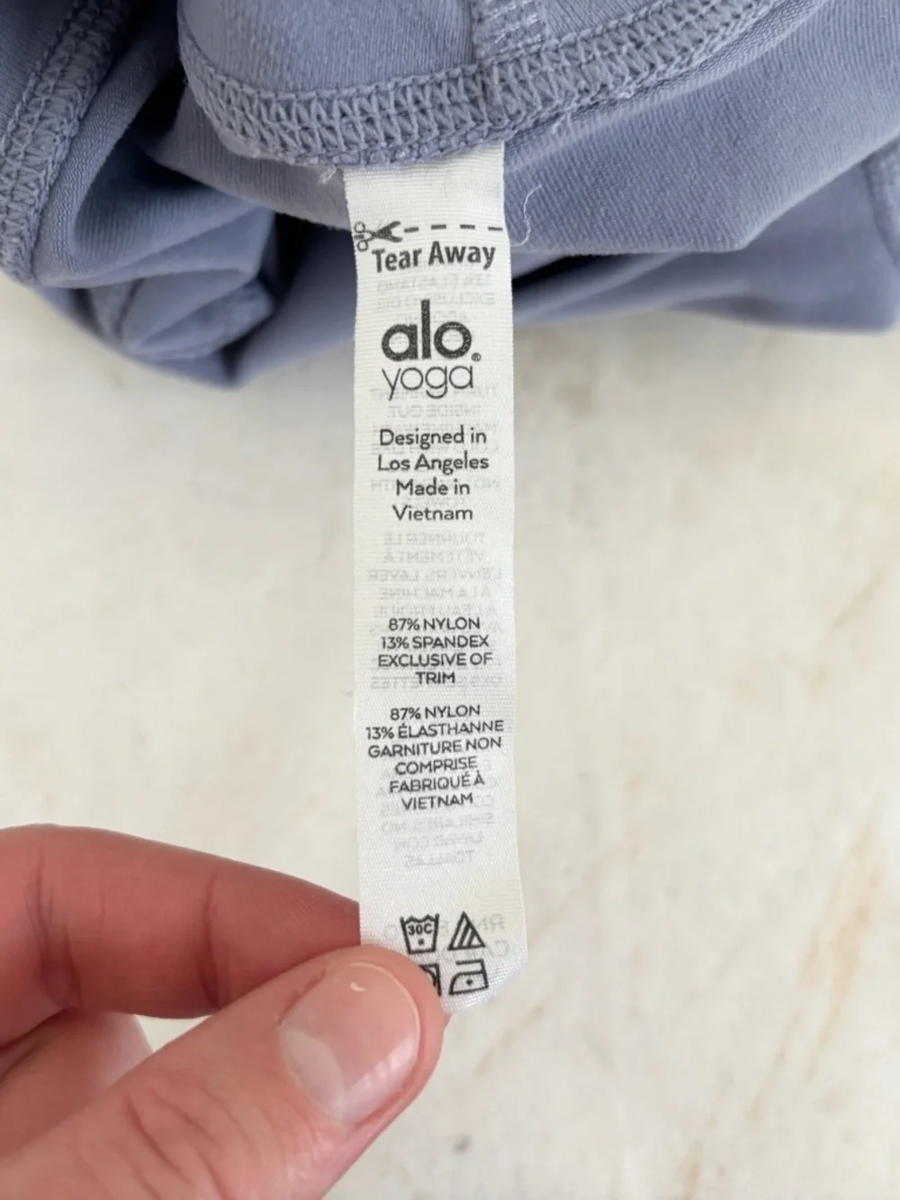 Alo Yoga High-Waist Airbrush Legging in Fog